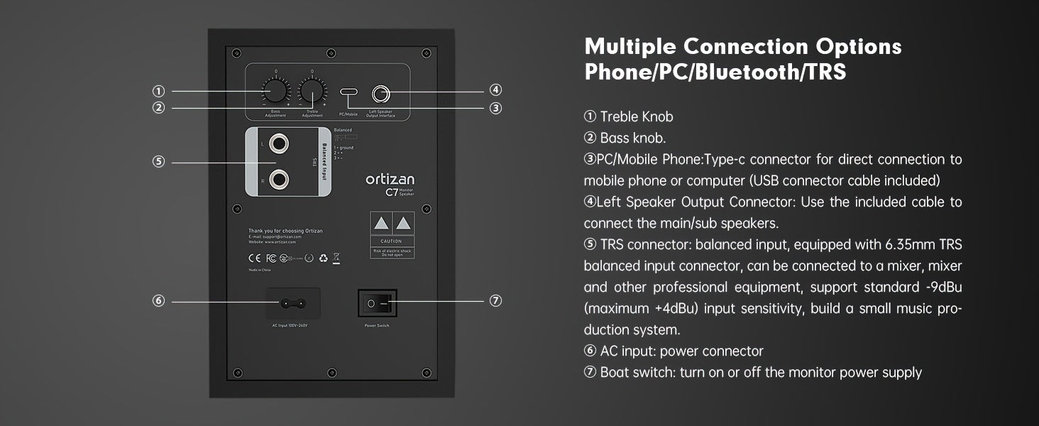 Dual-Mode Studio Monitors – Active Bluetooth 5.3 Near-Field Speakers for Home Studio