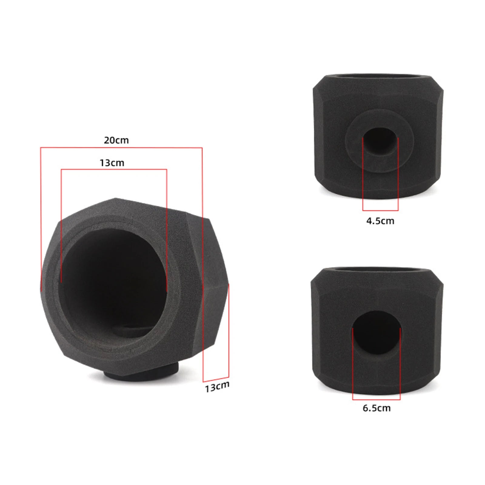Portable Microphone Isolation Ball – Compact Foam Pop Filter Shield