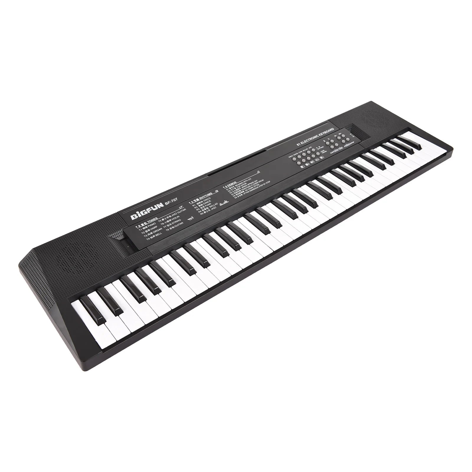 61-Key Electronic Keyboard Piano – Dual Speakers with Microphone for Beginners