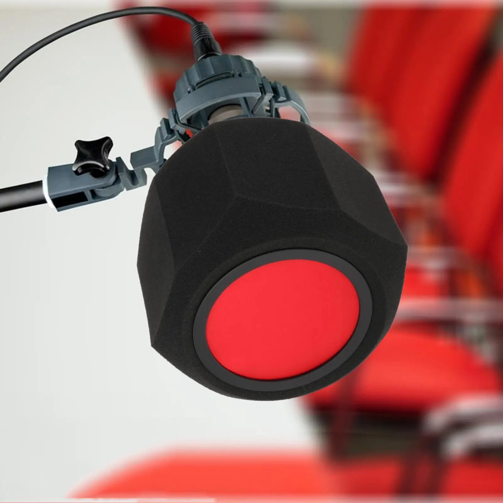 Portable Microphone Isolation Ball – Compact Foam Pop Filter Shield