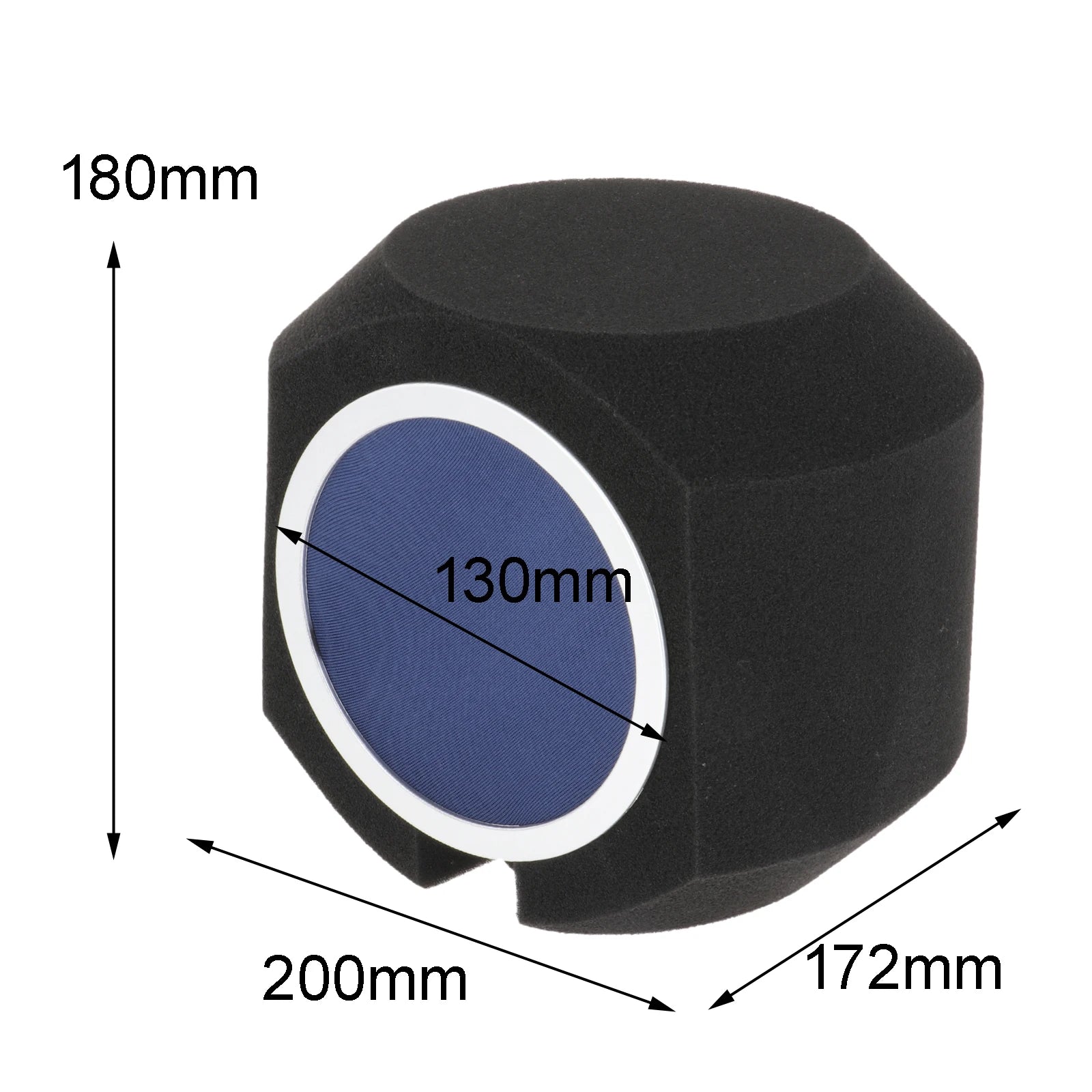Portable Microphone Isolation Ball – Compact Foam Pop Filter Shield