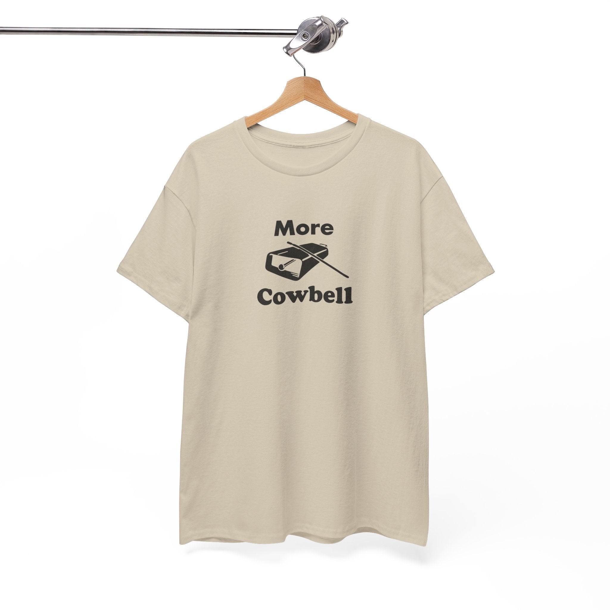 More Cowbell T-Shirt - Funny Drummer Graphic Tee Music Shirt