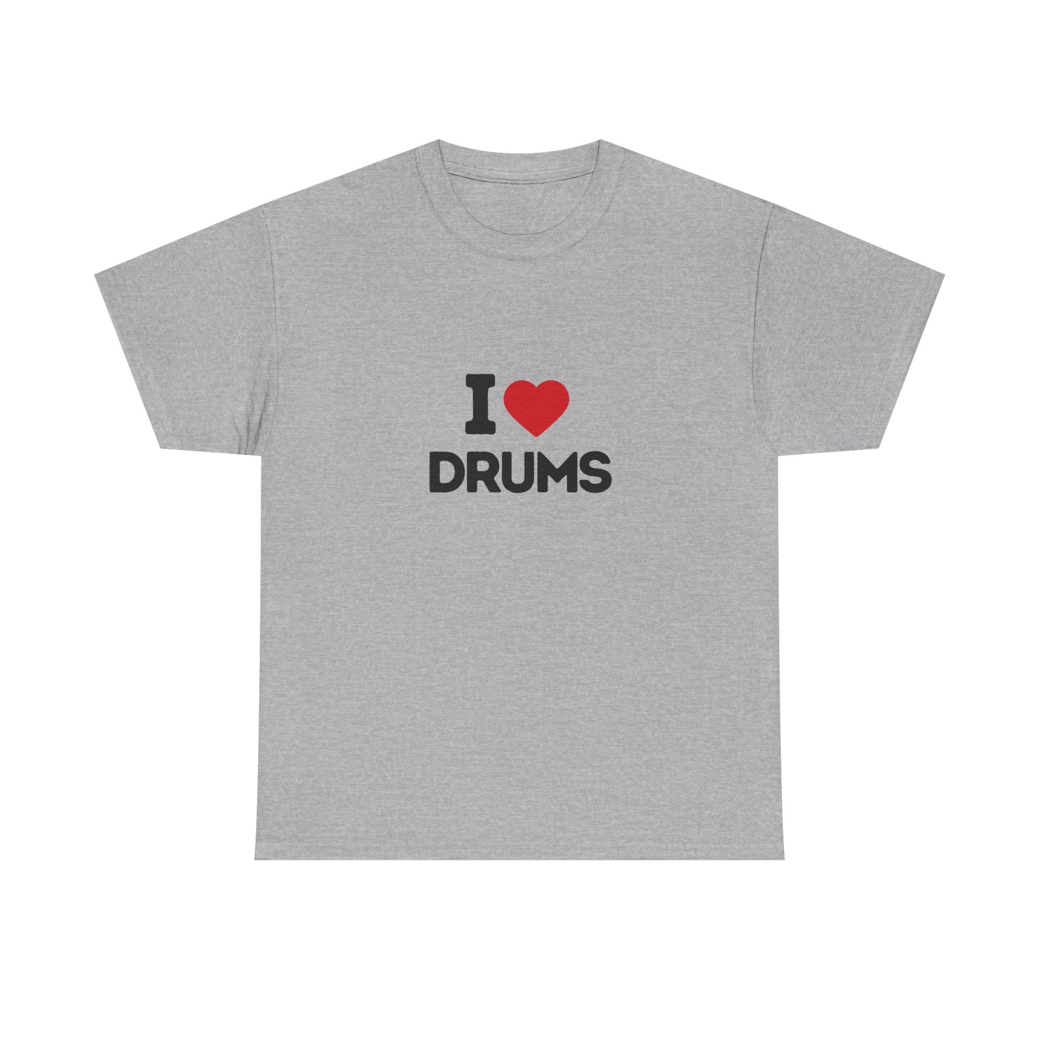 I Heart Drums T-Shirt, Funny Drummer Gift Shirt, Drumming Lover Tee, Gift for Drummer, Percussion Music Shirt, Drum Player Gift Idea