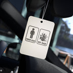 Your Dad My Dad Drummer Car Freshener – Drummer Dad Car Accessory