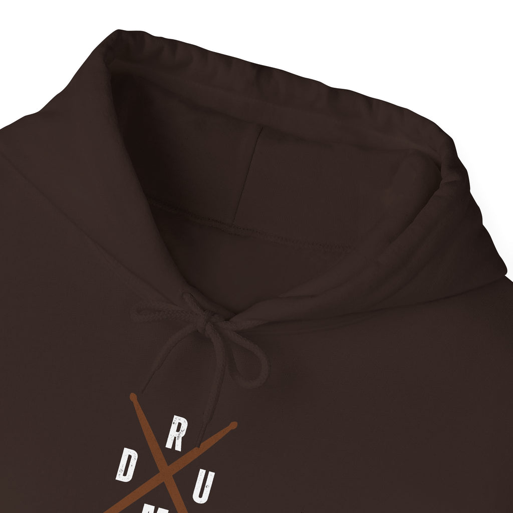 Drumsticks Crossed Hoodie - Drummer Sweatshirt Drum Musician Pullover