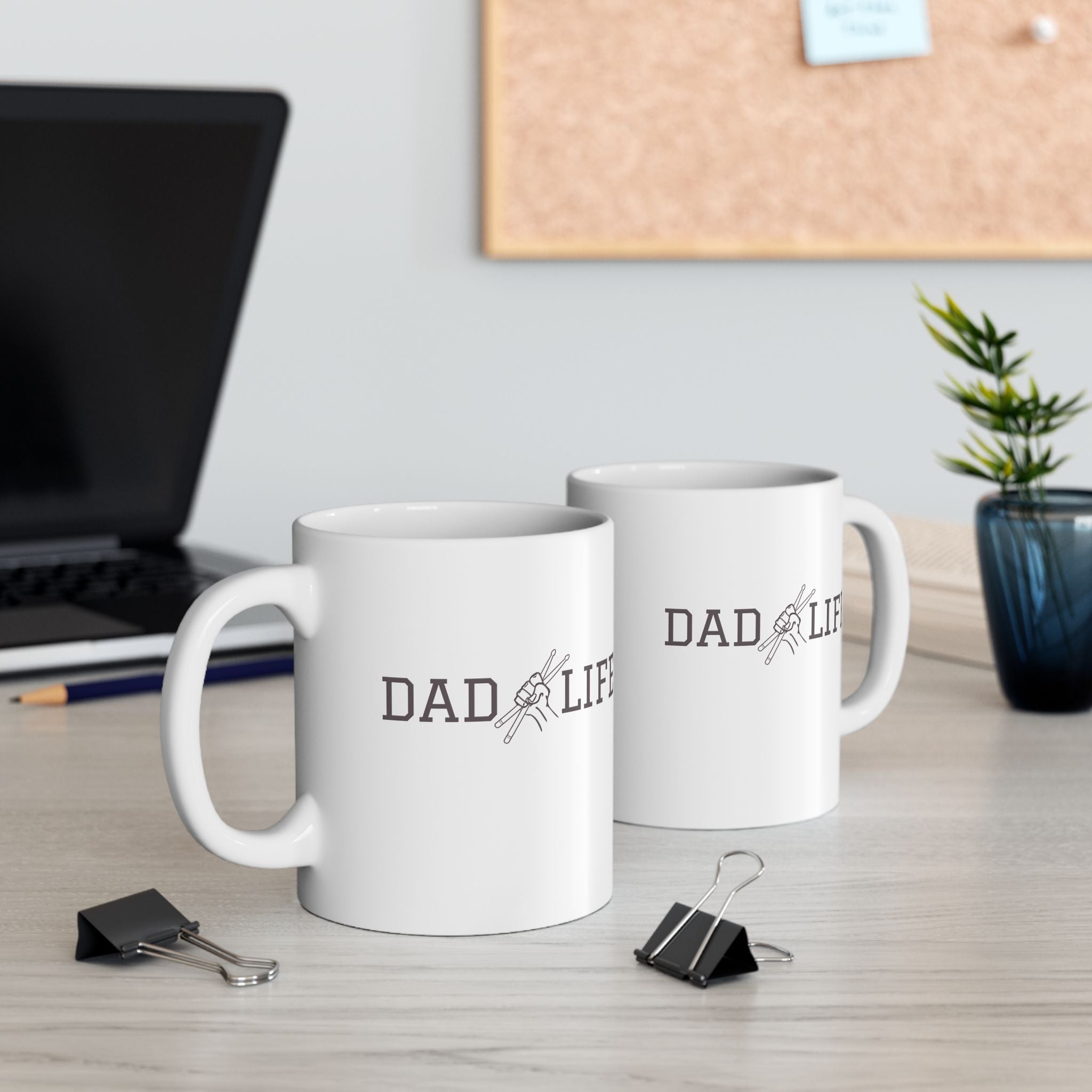 Dad Life Drummer Mug – Drumming Dad Coffee Mug Gift