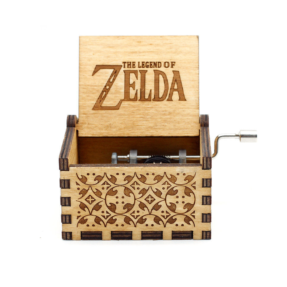 Wooden Hand Crank Music Box – Portable Melody Box