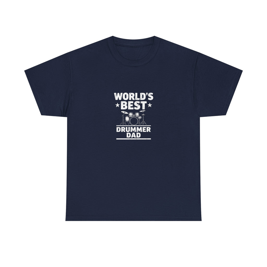 World's Best Drummer Dad T-Shirt - Drumming Gift for Dad