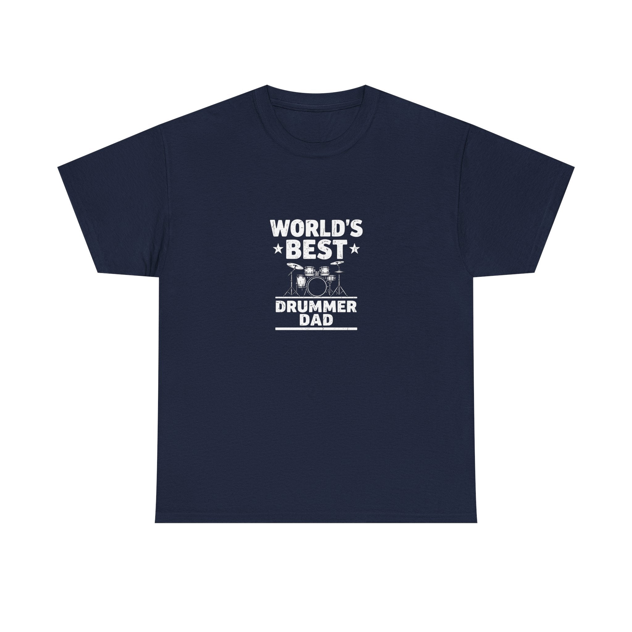 World's Best Drummer Dad T-Shirt - Drumming Gift for Dad