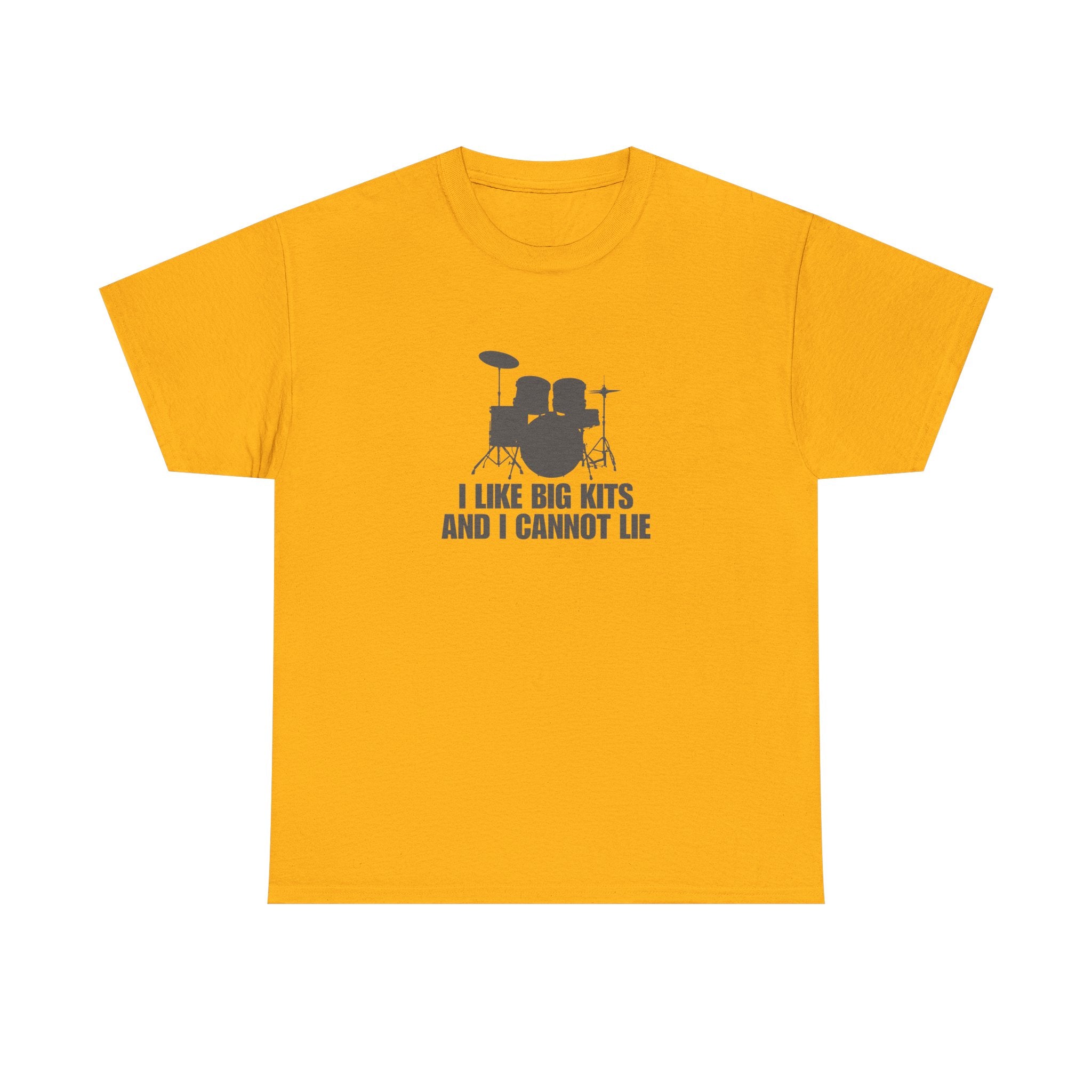 I Like Big Kits and I Cannot Lie T-Shirt - Funny Drummer Graphic Tee Music Shirt
