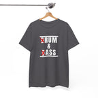 Drum and Bass T-Shirt - Funny Drummer Graphic Tee Rum & Ass Music Shirt