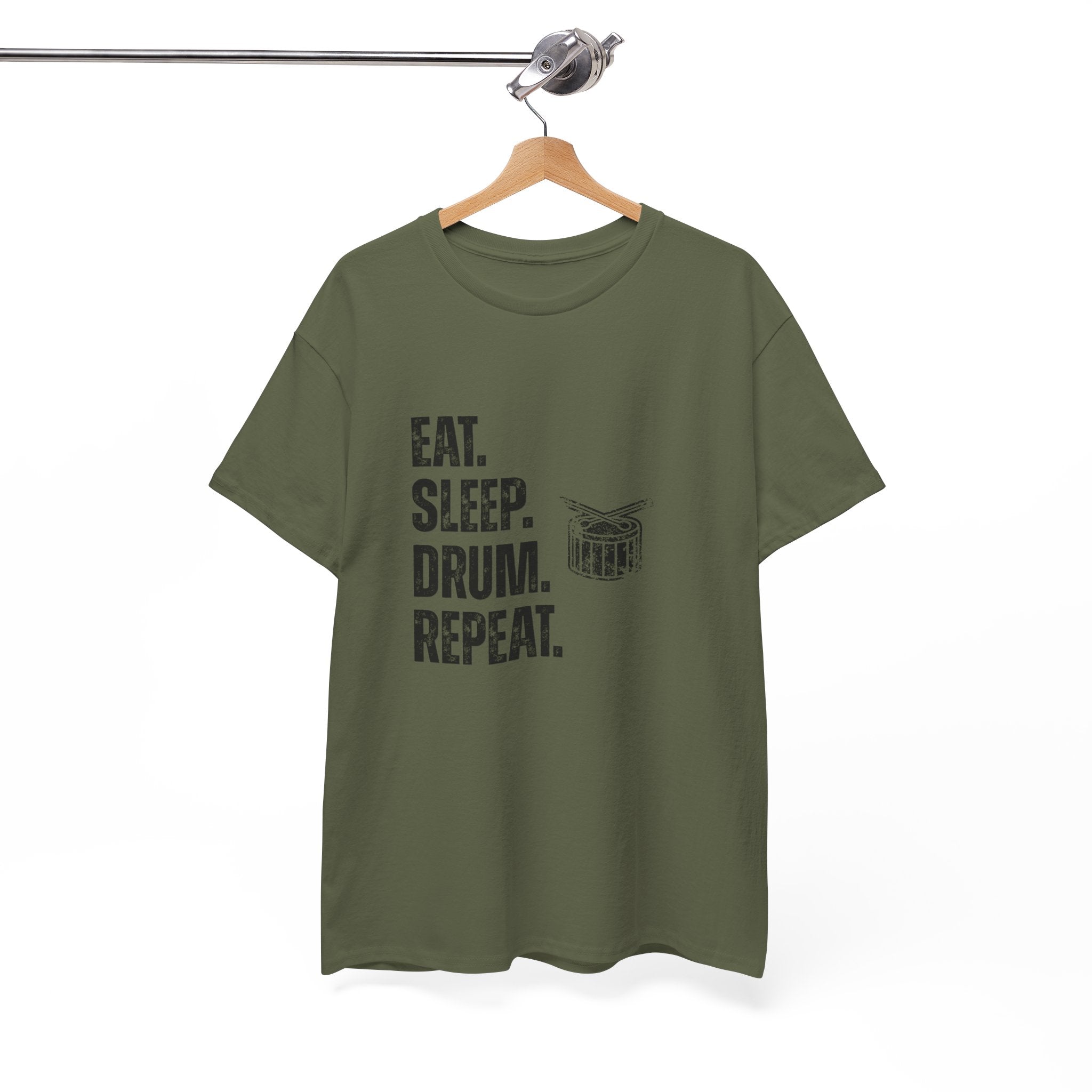 Eat Sleep Drum Repeat T-Shirt - Drummer Graphic Tee