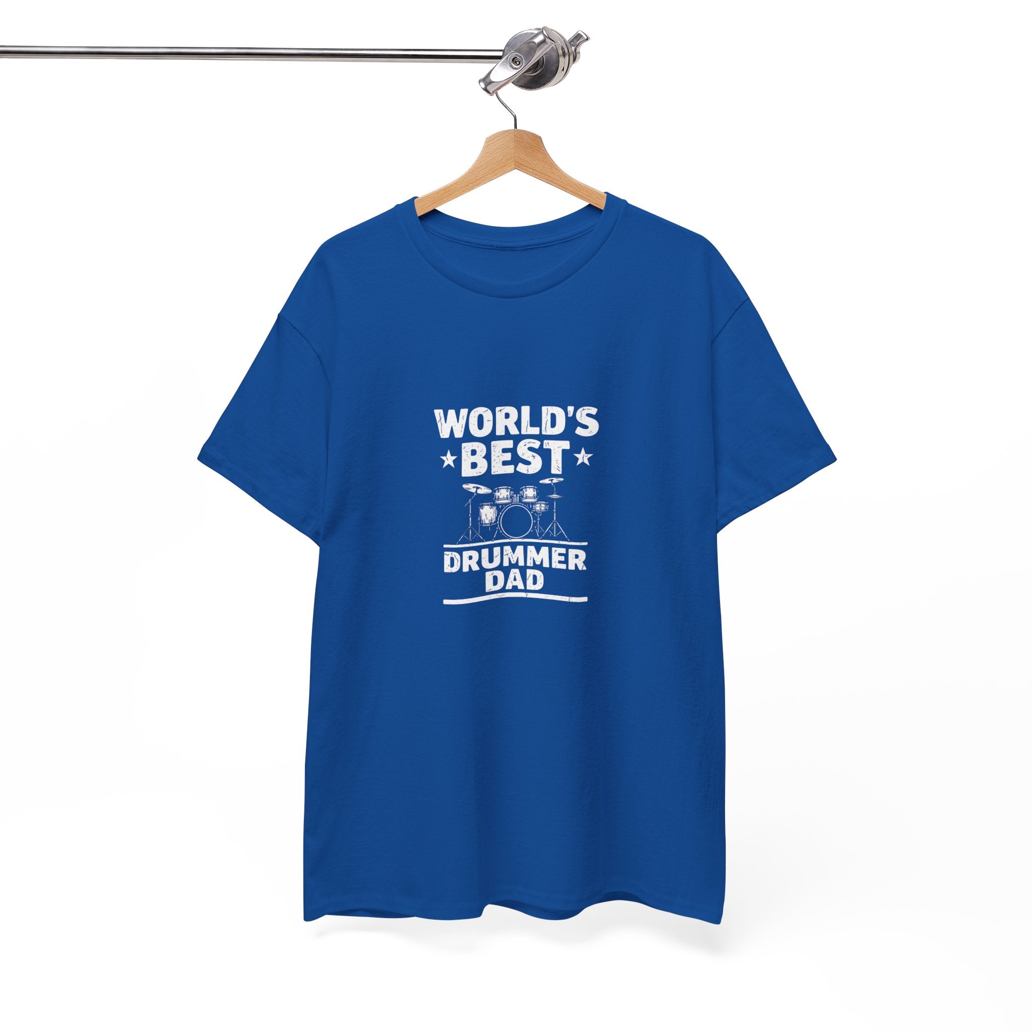 World's Best Drummer Dad T-Shirt - Drumming Gift for Dad