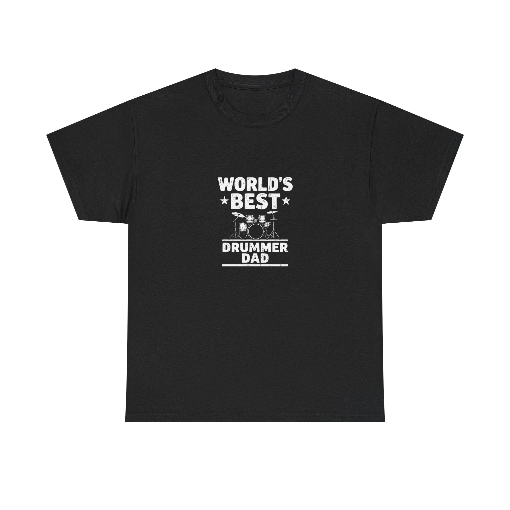 World's Best Drummer Dad T-Shirt - Drumming Gift for Dad