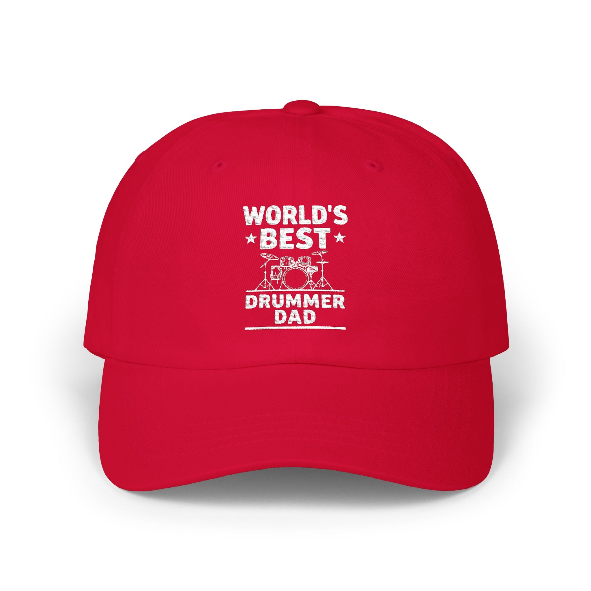 World's Best Drummer Dad Hat - Drumming Gift for Dad, Drummer Father's Day Cap