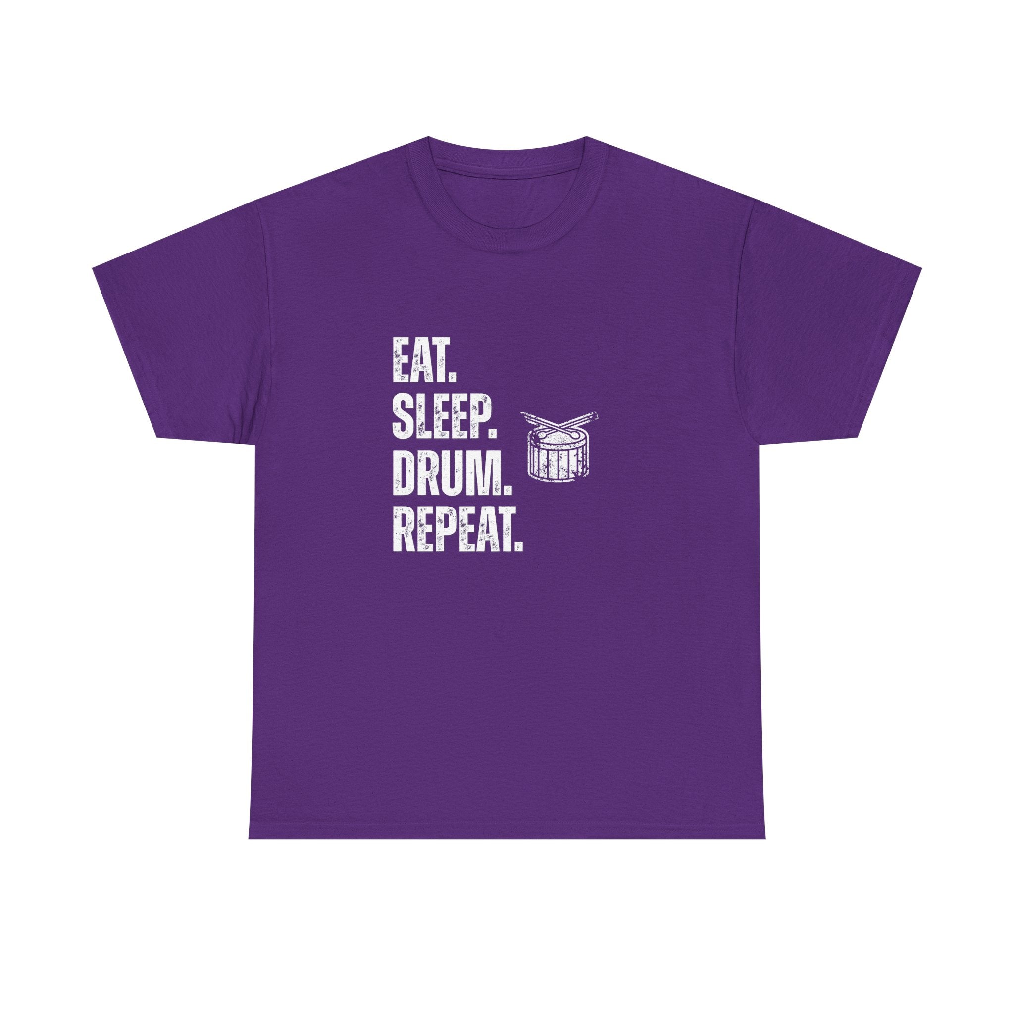 Eat Sleep Drum Repeat T-Shirt - Drummer Graphic Tee