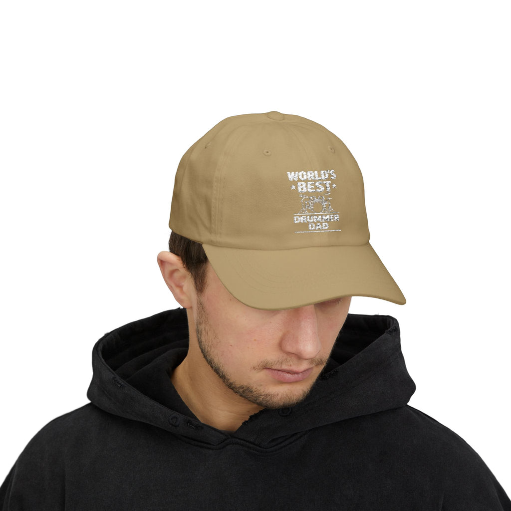 World's Best Drummer Dad Hat - Drumming Gift for Dad, Drummer Father's Day Cap