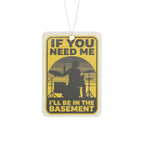 I'll Be In The Basement Drummer Car Freshener – Drum Player Car Accessory