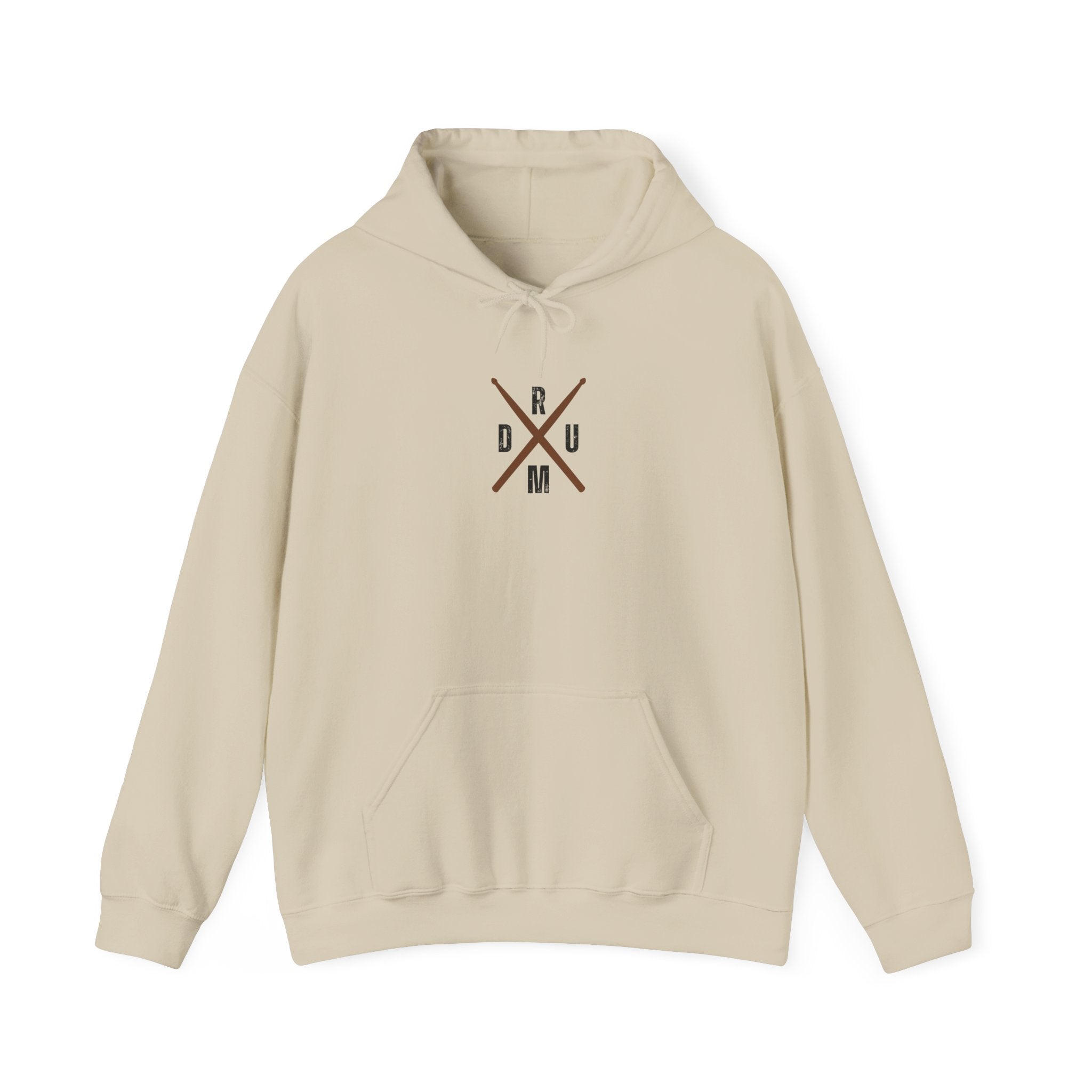 Drumsticks Crossed Hoodie - Drummer Sweatshirt Drum Musician Pullover