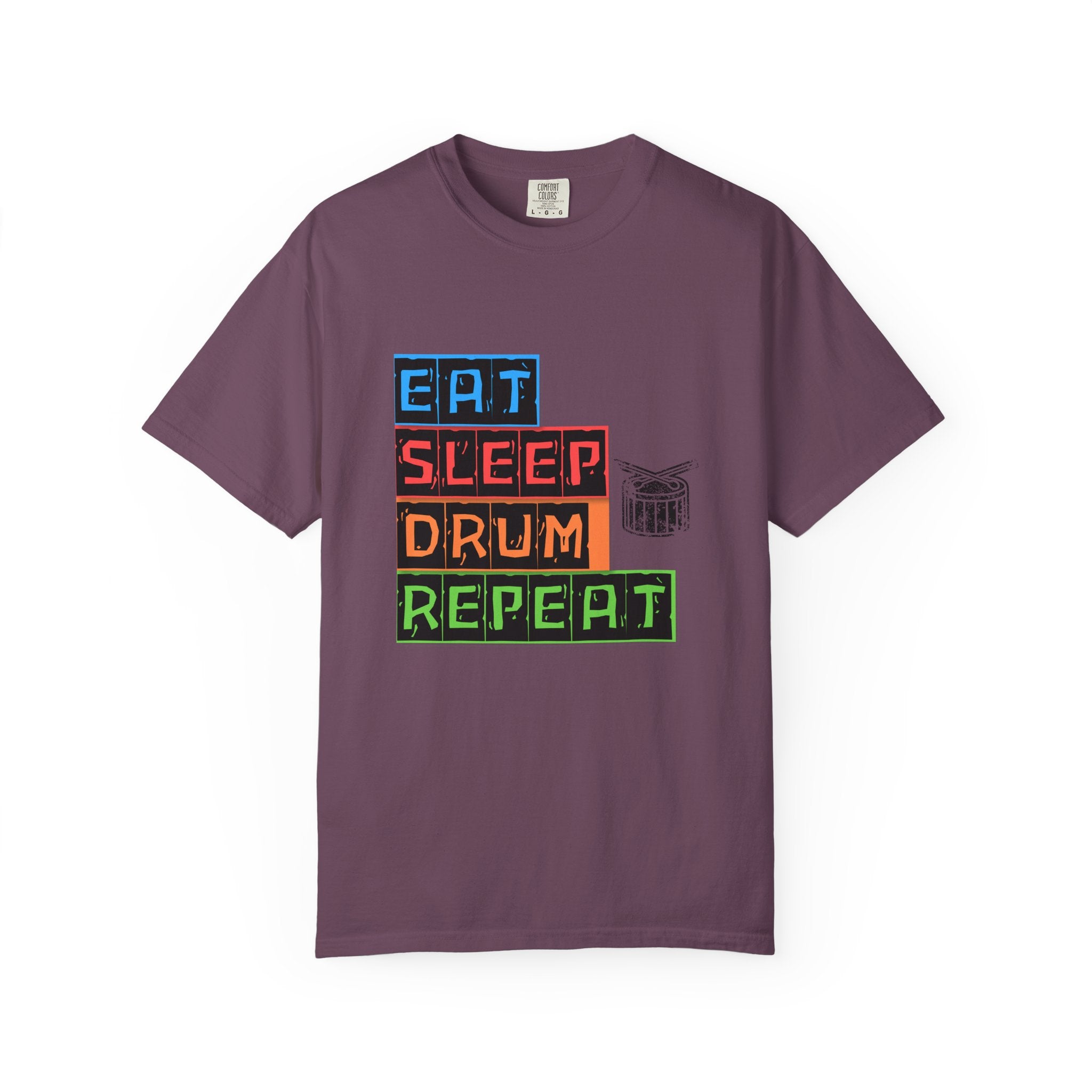 Eat Sleep Drum Repeat T-Shirt - Drummer Graphic Tee