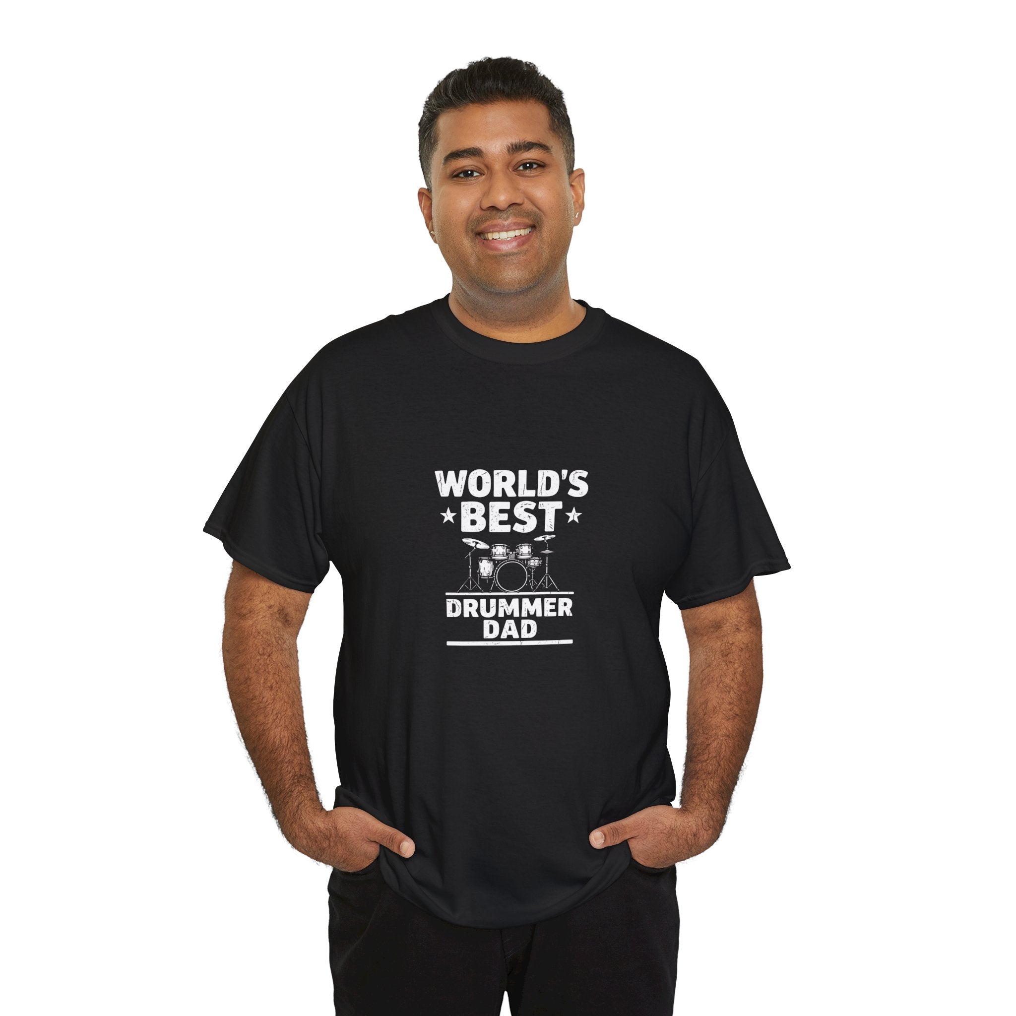 World's Best Drummer Dad T-Shirt - Drumming Gift for Dad