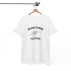 Weapons of Mass Percussion T-Shirt - Drummer Graphic Tee Music Rhythm Shirt