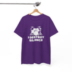 I Destroy Silence T-Shirt - Drummer Graphic Tee Drum Kit Music Shirt