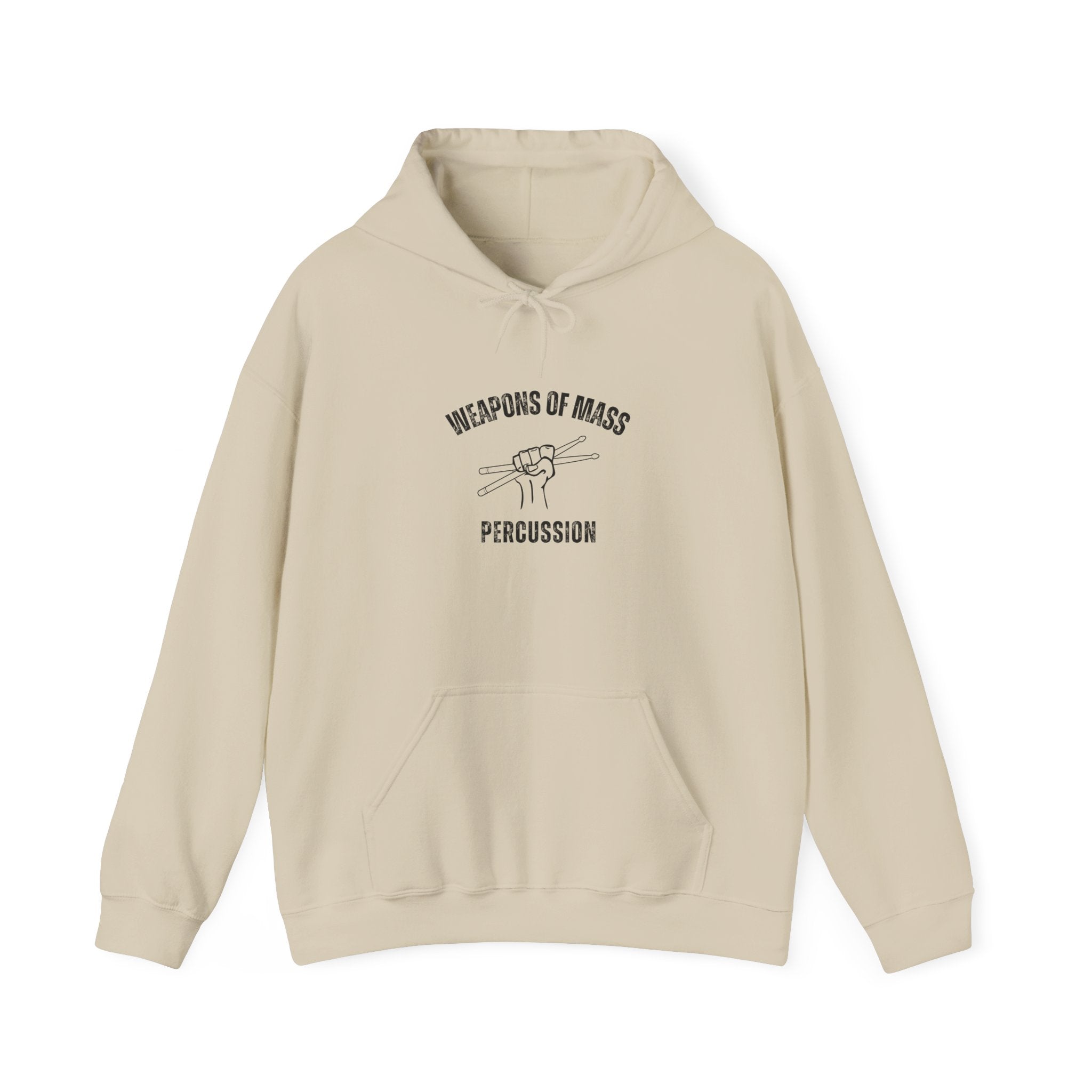 Weapons of Mass Percussion Hoodie - Drummer Sweatshirt Music Rhythm Pullover