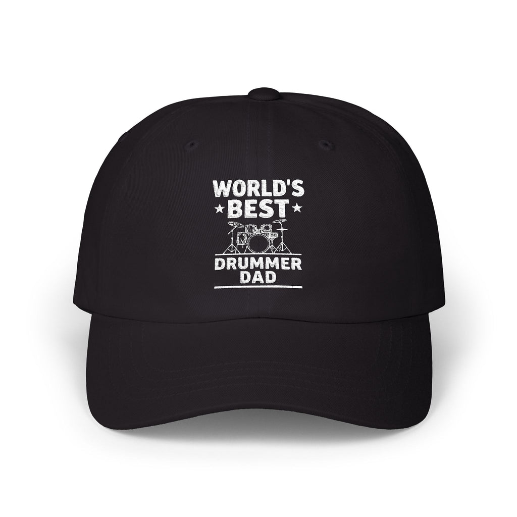 World's Best Drummer Dad Hat - Drumming Gift for Dad, Drummer Father's Day Cap