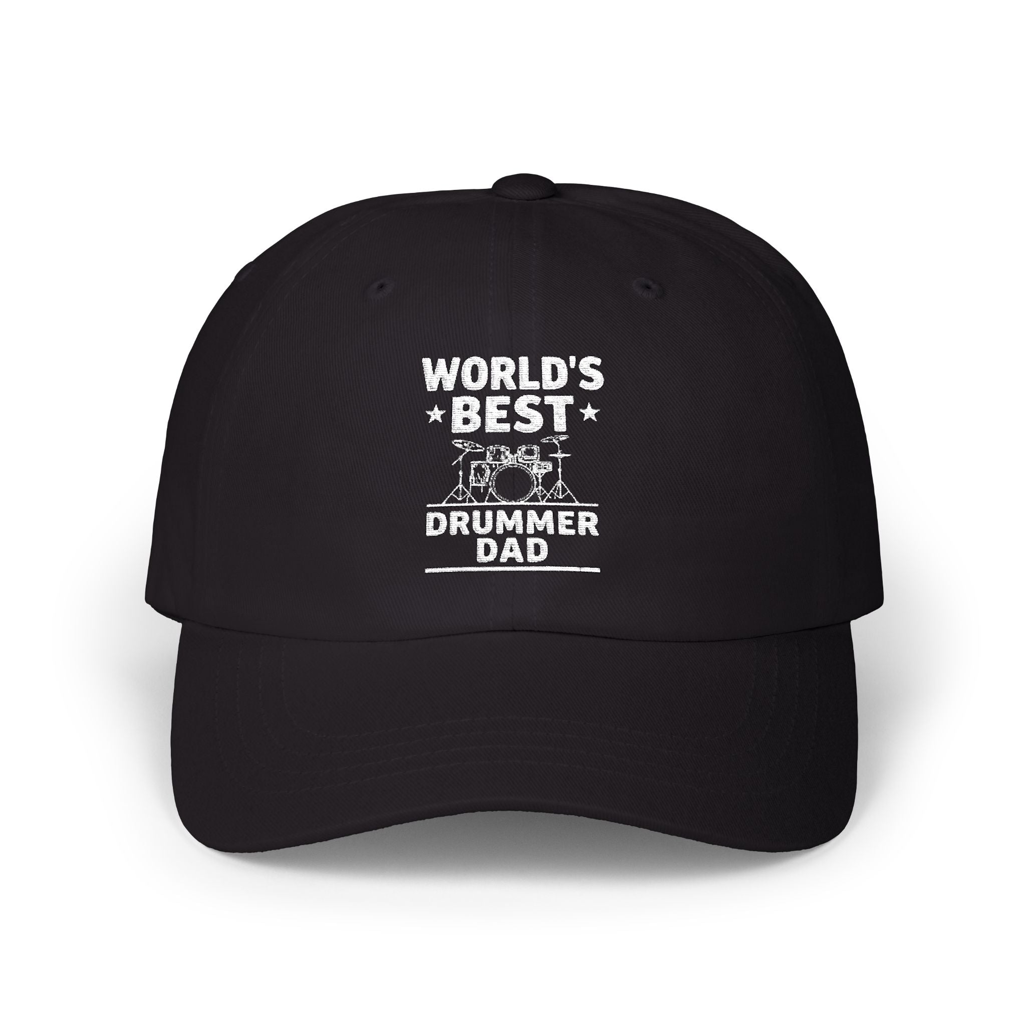 World's Best Drummer Dad Hat - Drumming Gift for Dad, Drummer Father's Day Cap