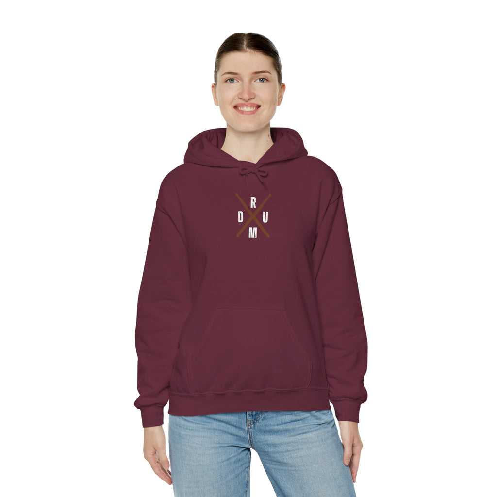 Drumsticks Crossed Hoodie - Drummer Sweatshirt Drum Musician Pullover