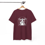Drummer Vitruvian T-shirt - Drum Kit Graphic Tee Musician Shirt