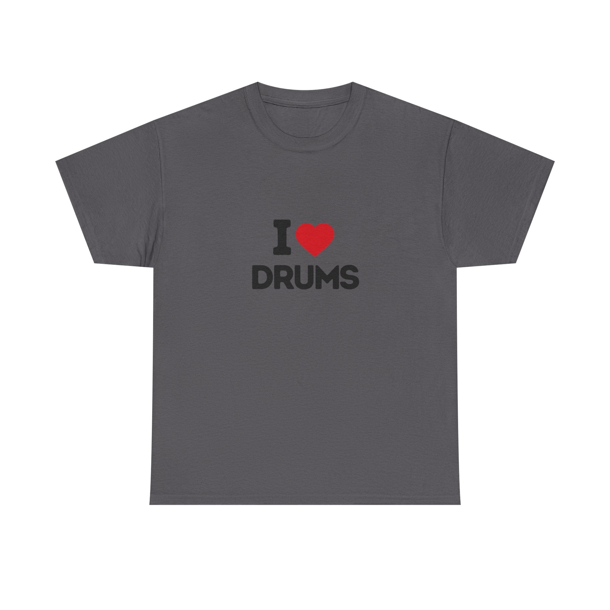 I Heart Drums T-Shirt, Funny Drummer Gift Shirt, Drumming Lover Tee, Gift for Drummer, Percussion Music Shirt, Drum Player Gift Idea