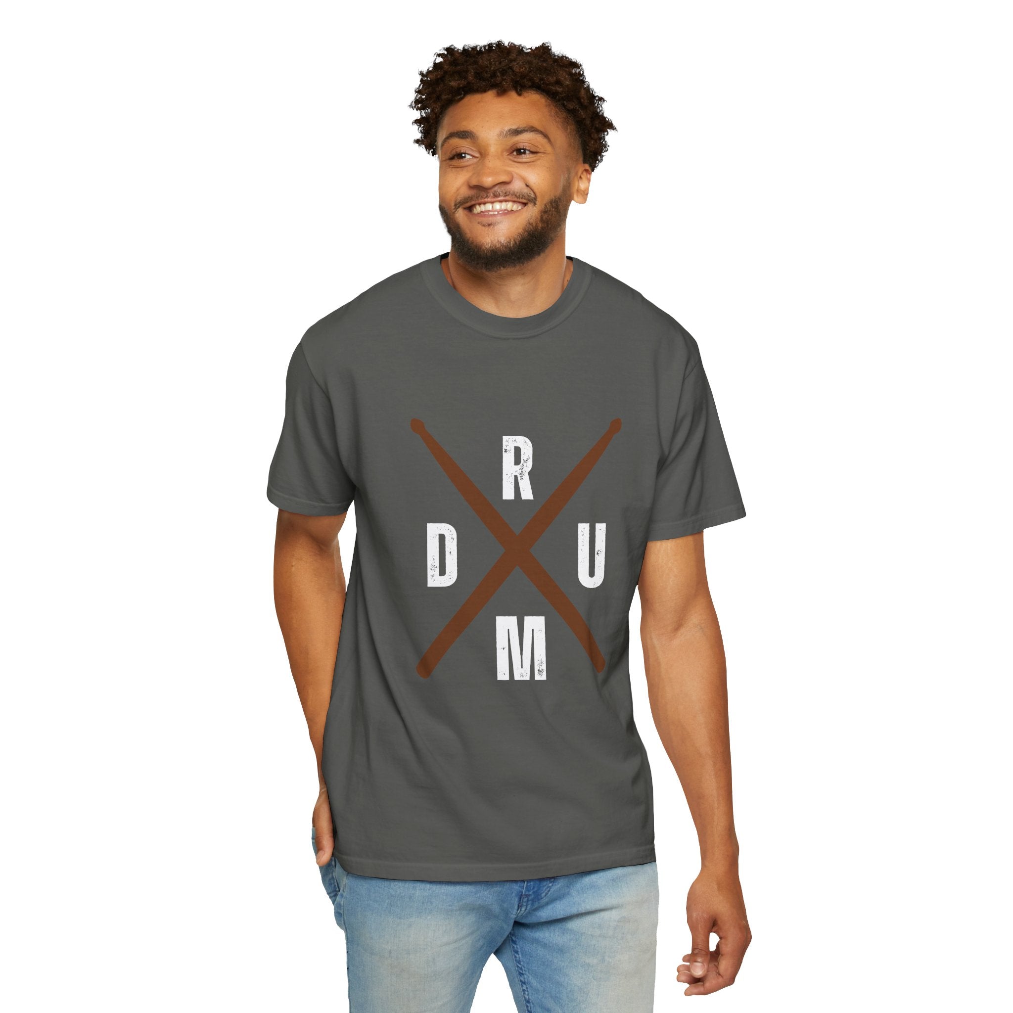 Drumstick Cross T-Shirt - Drummer Graphic Tee