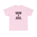 Drum and Bass T-Shirt - Funny Drummer Graphic Tee Rum & Ass Music Shirt