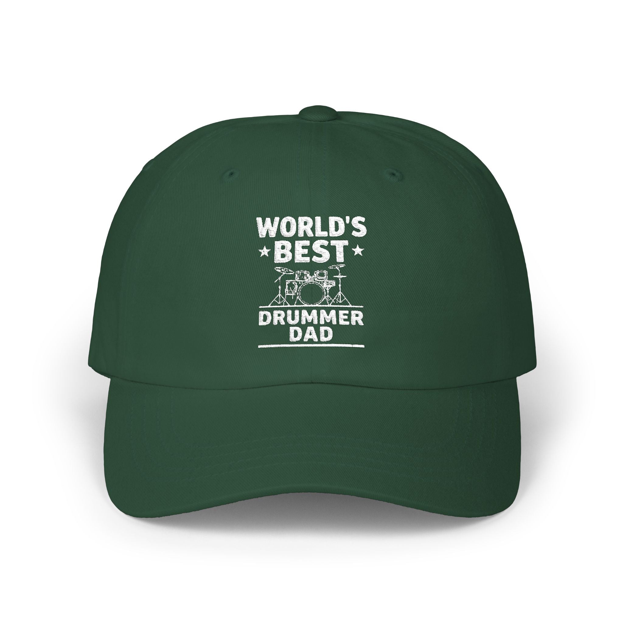 World's Best Drummer Dad Hat - Drumming Gift for Dad, Drummer Father's Day Cap