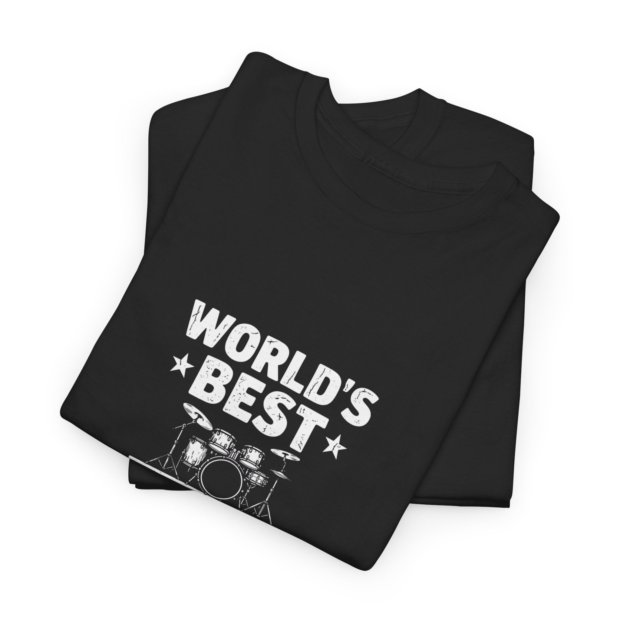 World's Best Drummer Dad T-Shirt - Drumming Gift for Dad