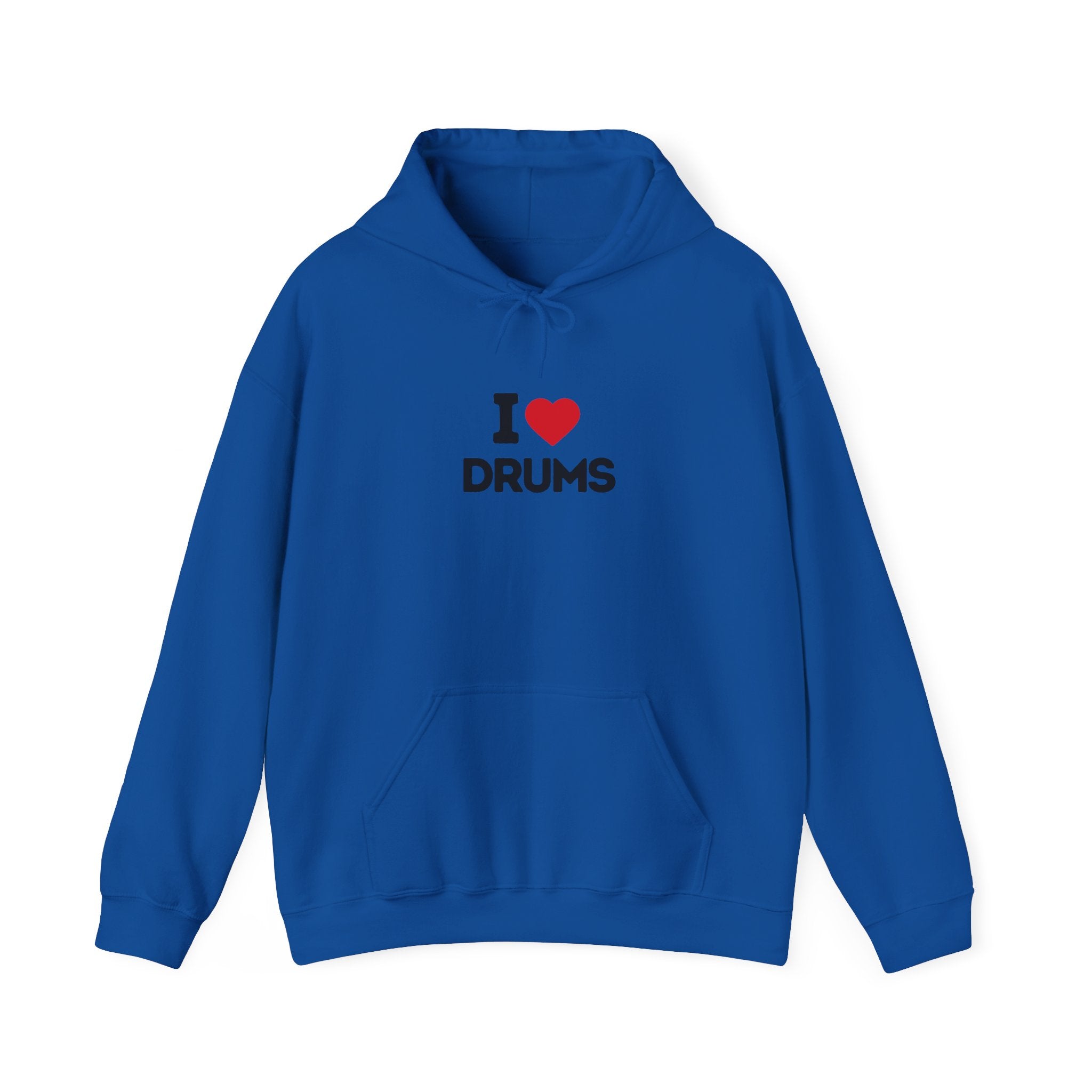 I Heart Drums Hoodie - Funny Drummer Gift Sweatshirt, Drumming Lover Hoodie, Gift for Drummer, Percussion Music Hoodie, Drum Player Gift Idea
