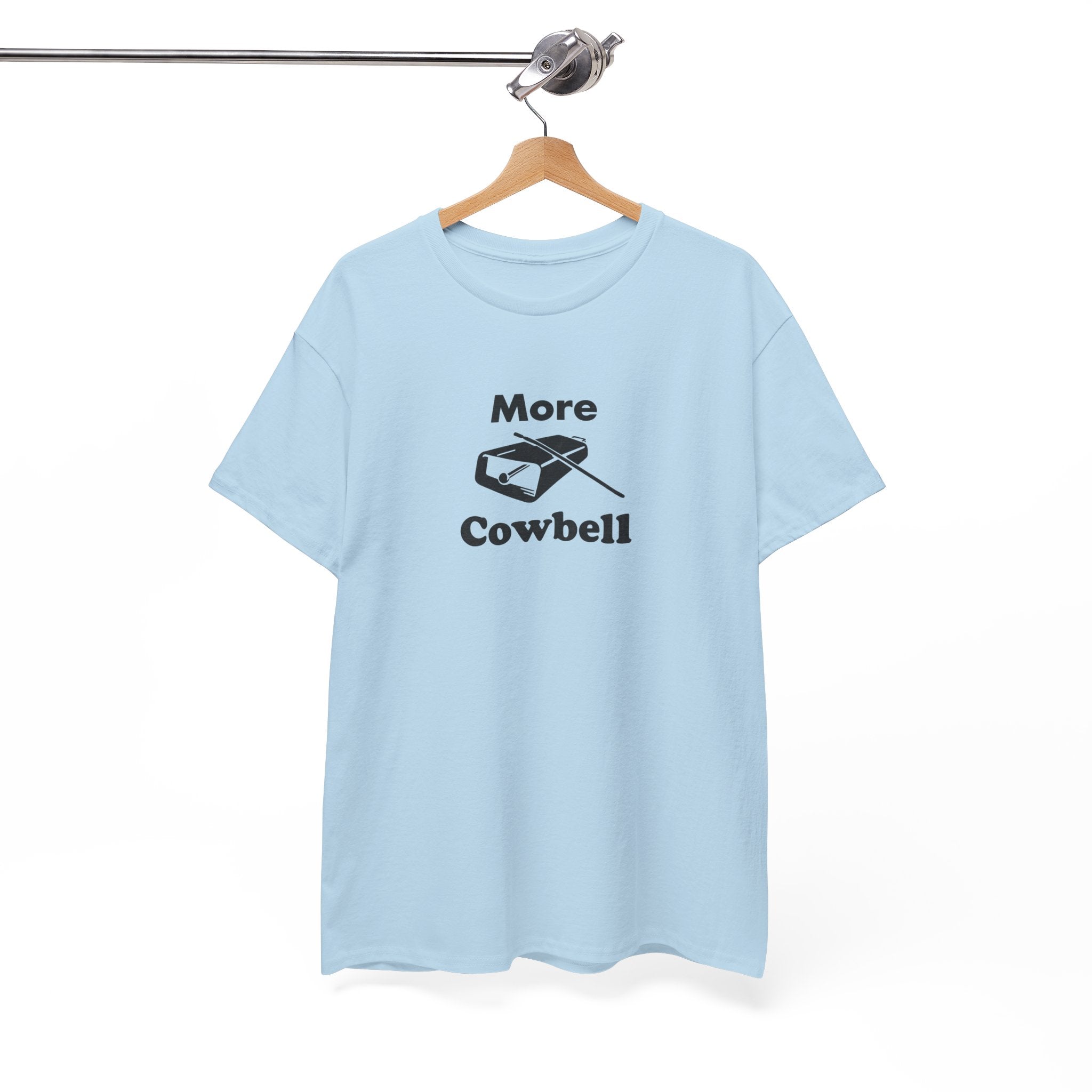 More Cowbell T-Shirt - Funny Drummer Graphic Tee Music Shirt