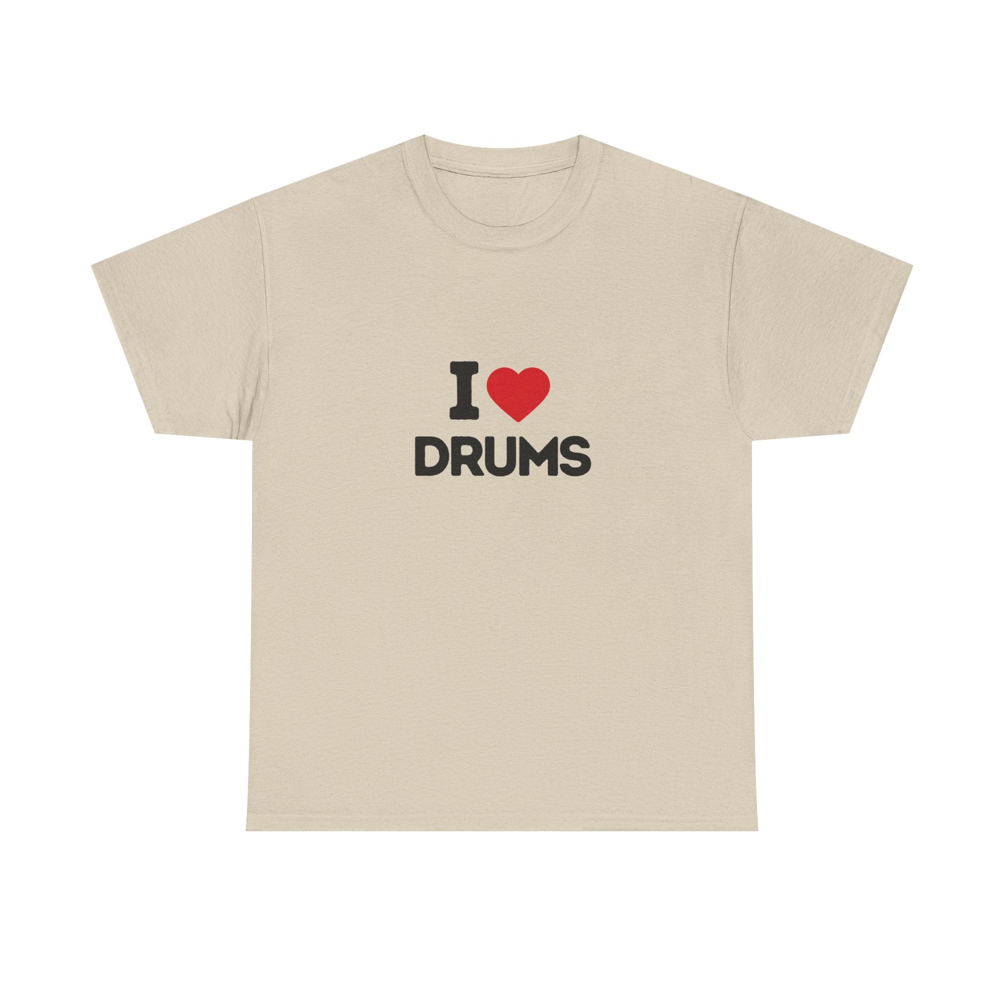 I Heart Drums T-Shirt, Funny Drummer Gift Shirt, Drumming Lover Tee, Gift for Drummer, Percussion Music Shirt, Drum Player Gift Idea
