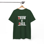 Drum and Bass T-Shirt - Funny Drummer Graphic Tee Rum & Ass Music Shirt
