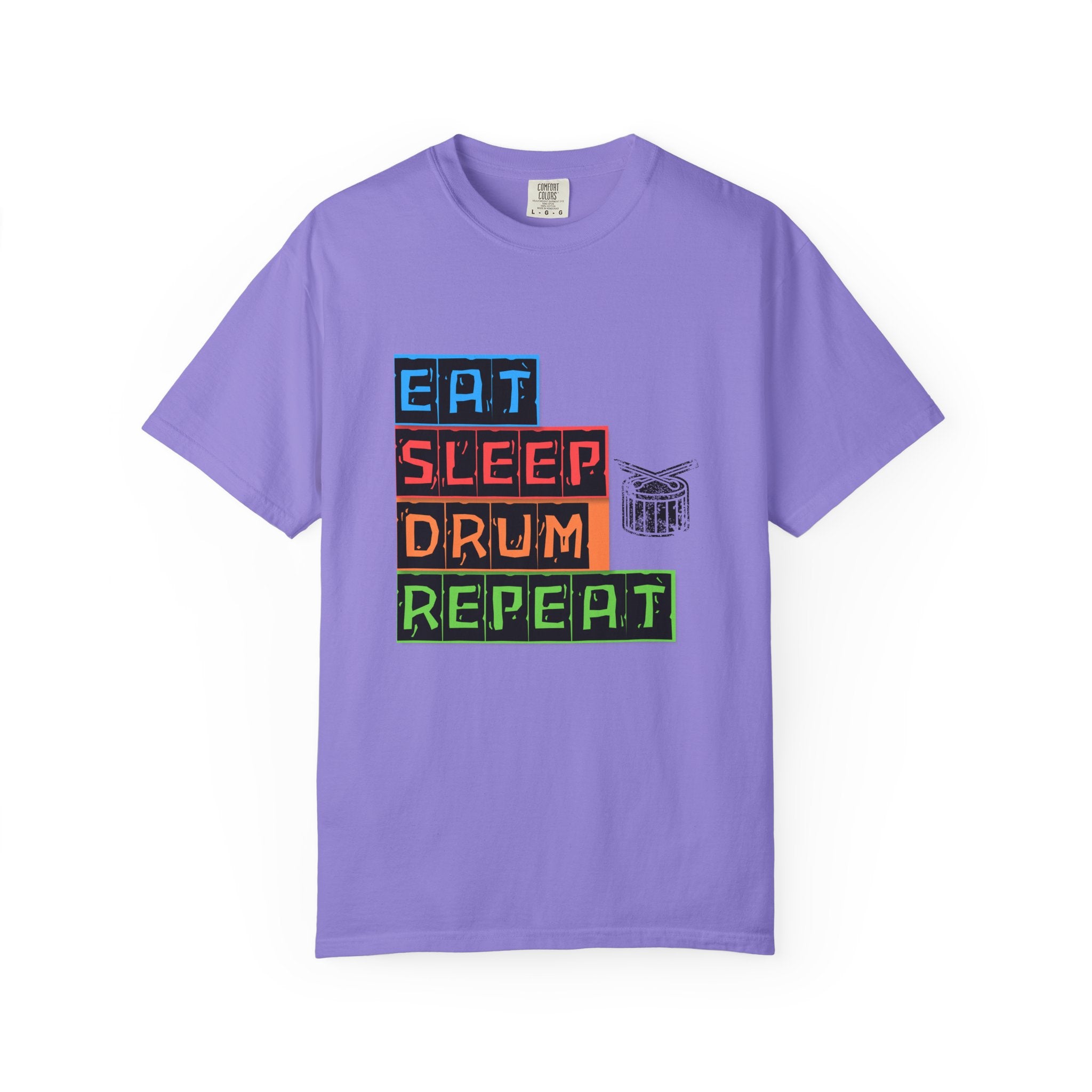 Eat Sleep Drum Repeat T-Shirt - Drummer Graphic Tee