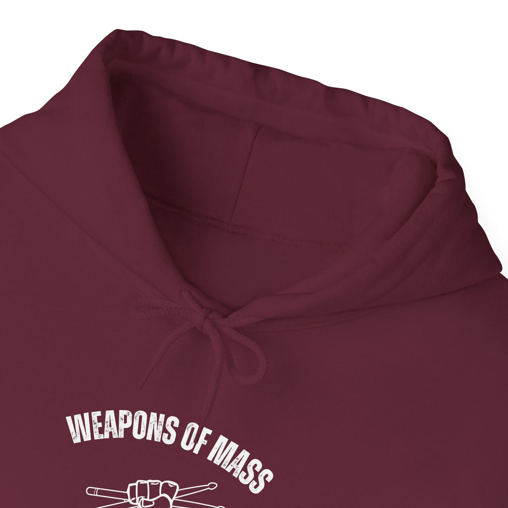 Weapons of Mass Percussion Hoodie - Drummer Sweatshirt Music Rhythm Pullover