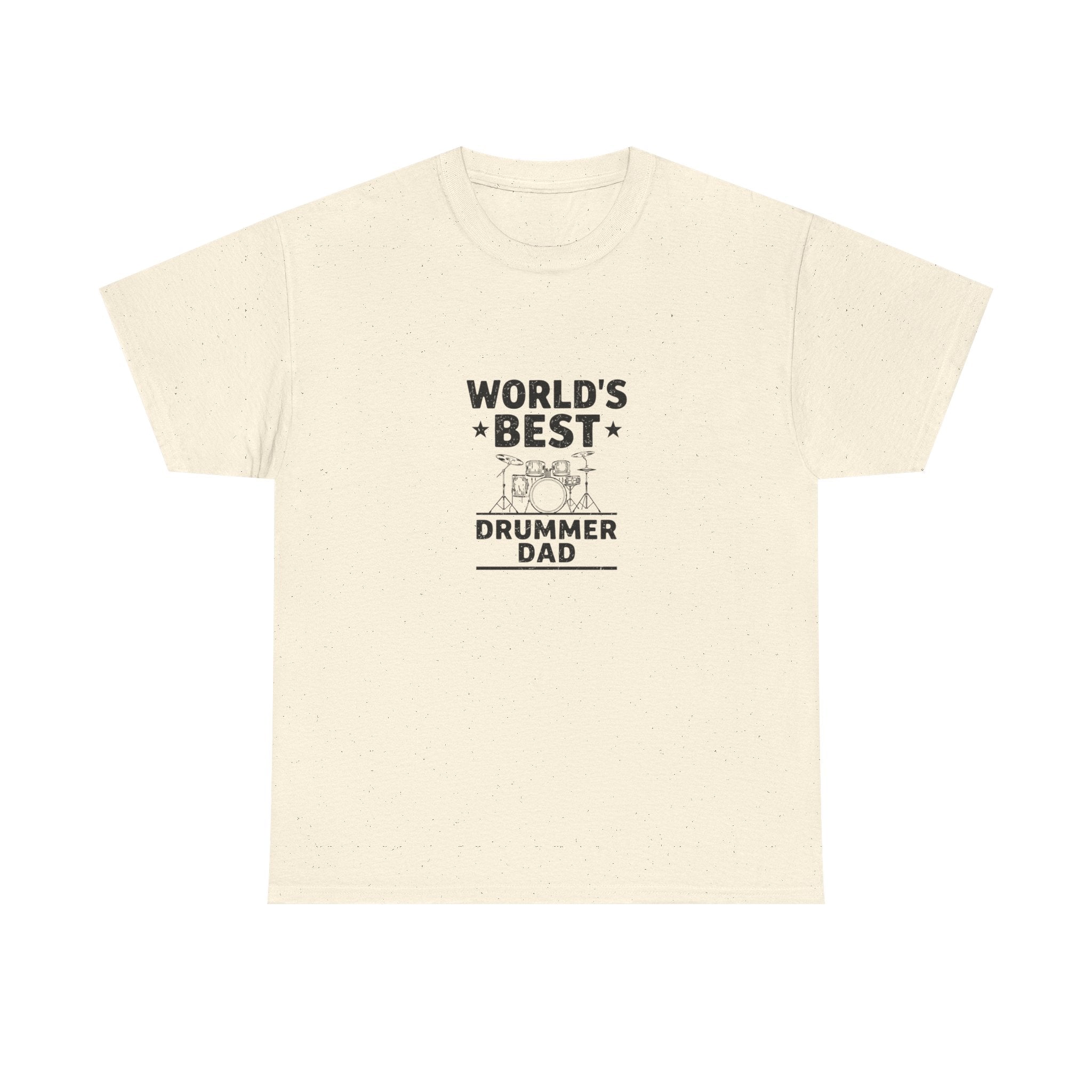 World's Best Drummer Dad T-Shirt - Drumming Gift for Dad
