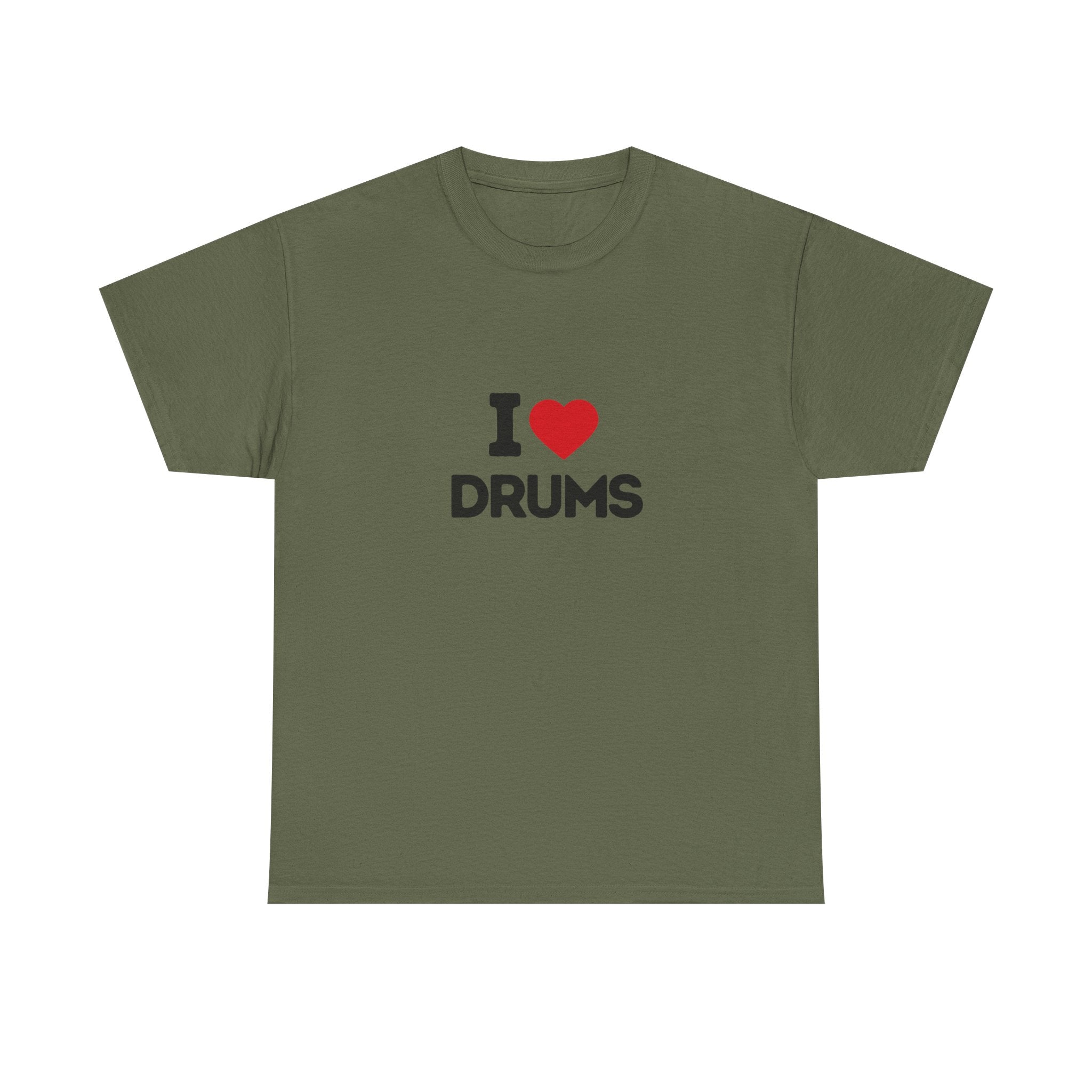I Heart Drums T-Shirt, Funny Drummer Gift Shirt, Drumming Lover Tee, Gift for Drummer, Percussion Music Shirt, Drum Player Gift Idea