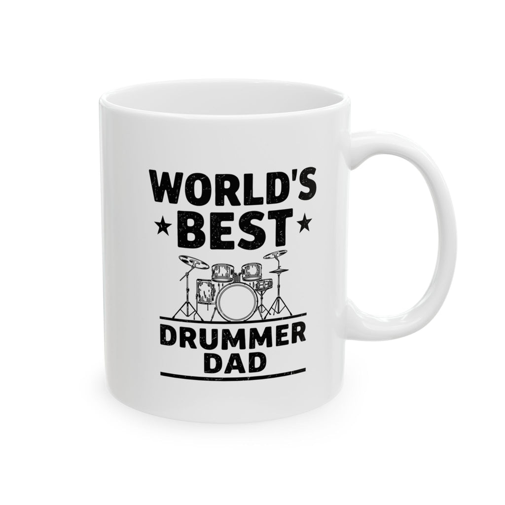 World's Best Drummer Dad Mug - Drumming Gift for Dad