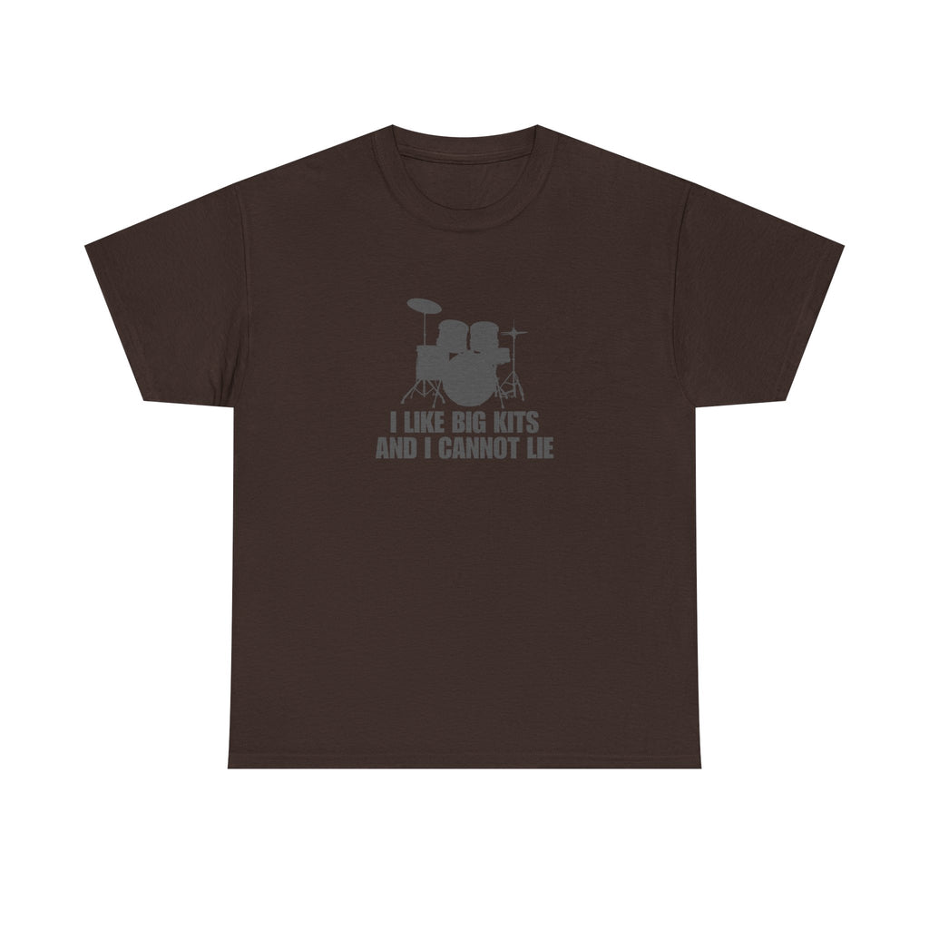 I Like Big Kits and I Cannot Lie T-Shirt - Funny Drummer Graphic Tee Music Shirt