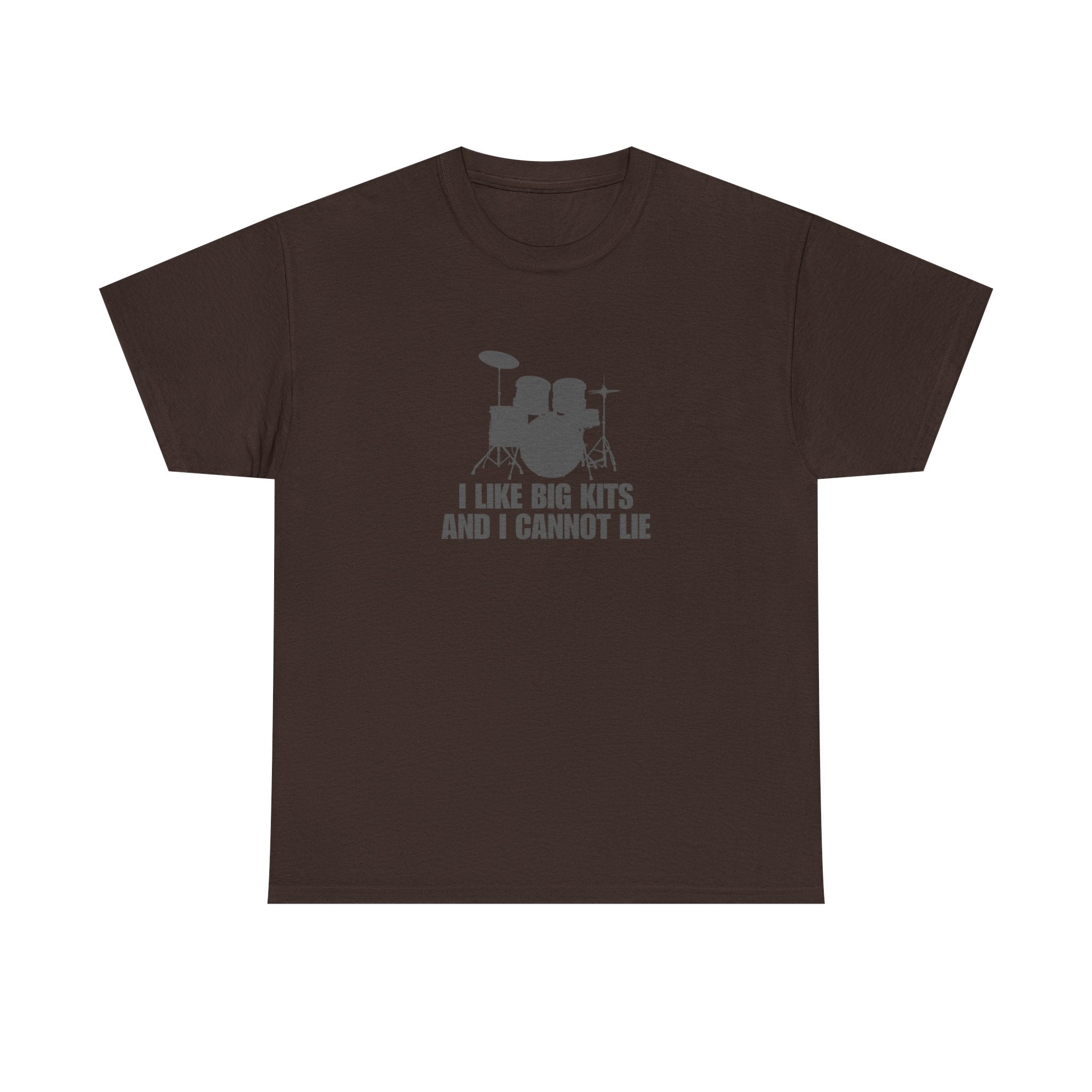 I Like Big Kits and I Cannot Lie T-Shirt - Funny Drummer Graphic Tee Music Shirt