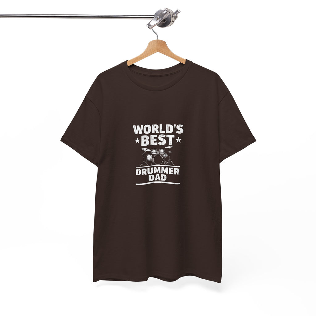 World's Best Drummer Dad T-Shirt - Drumming Gift for Dad