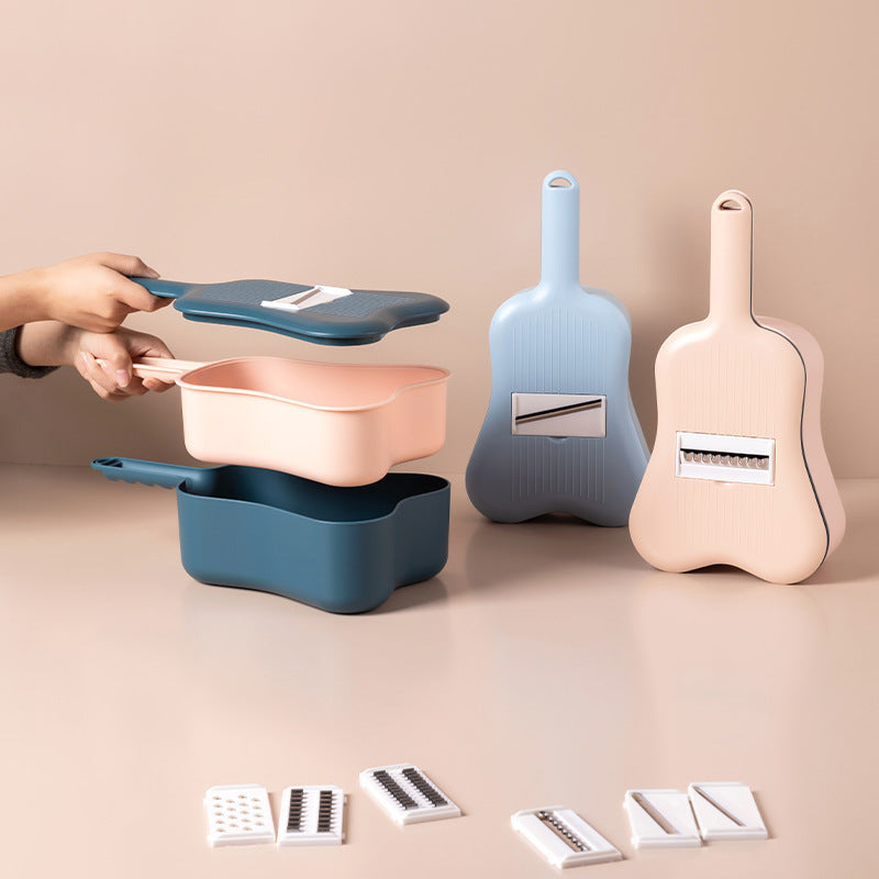 Ukulele Shaped Mandoline – Multi-Function Vegetable Cutter & Grater